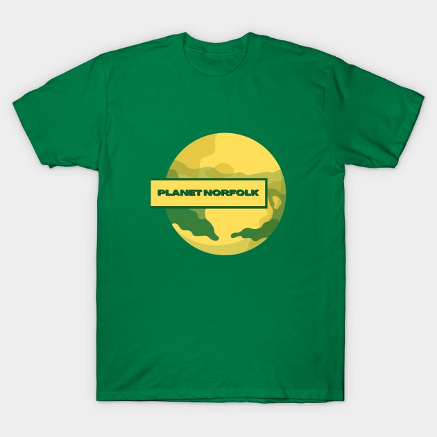 Planet Norfolk T-Shirt by MyriadNorfolk